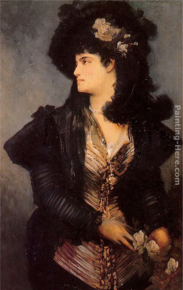 Hans Makart Portrait of a Lady